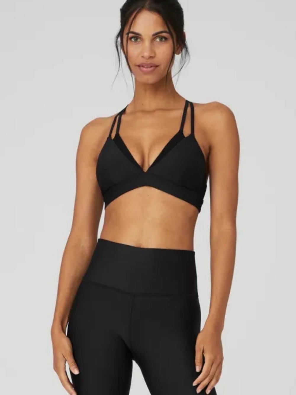 Alo Airlift Layer Up Bra (Gemini Bra) - Black